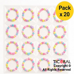 PULSERA CARACOL BLISTER X 20 UNIDADES